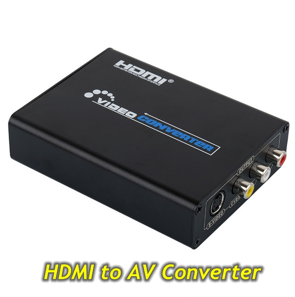 HDMI Converter HDMI to AV RCA digital analog converter HDMI TO AV audio video factory outlets HDMI2AV 1080P Free DHL Shipping