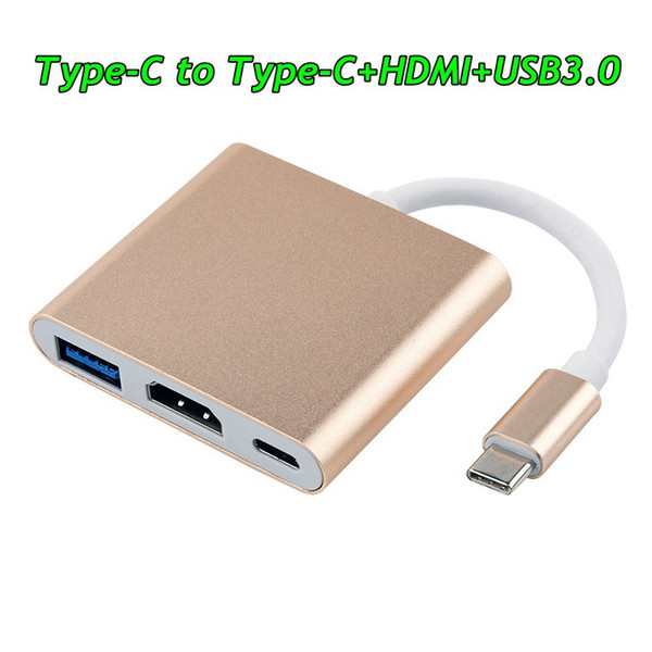 Type-C TO HDMI+USB HDMI Cable - USB 3 in 1 switch HDMI cable HDMI Cable TV Projector adapter converter