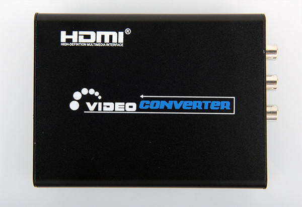 AV to HDMI 1080P AV2HDMI Metal Box AV to HDMI Converte Signal Converter for TV, VHS VCR, DVD Records Chipsets Shown