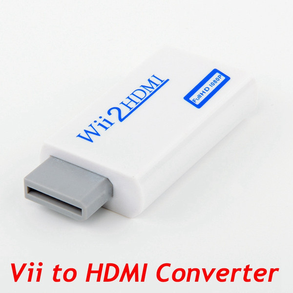 Top Quality Wii to HDMI 1080P Converter Wii2HDMI Adapter 3.5mm Jack Audio Video Output Full HD 1080P Output For Nintendo Switch HDTV