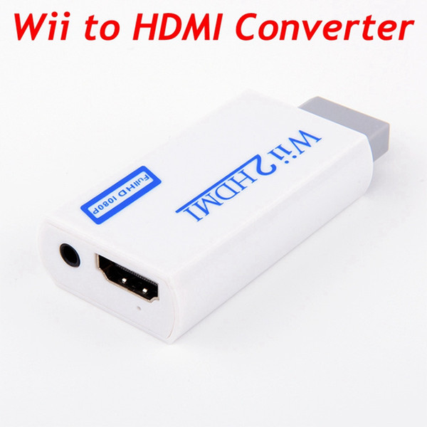 Factory Wholesale Wii to HDMI 1080P Converter Wii2HDMI Adapter 3.5mm Jack Audio Video Output Full HD 1080P Output For Nintendo Switch HDTV