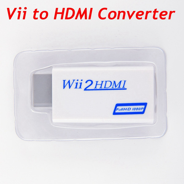 Wii to HDMI 1080P Converter Wii2HDMI Adapter 3.5mm Jack Audio Video Output Full HD 1080P Output For Nintendo Switch HDTV +Retail Package