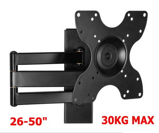 360 Degree Rotatable LCD LED TV Monitor Wall Mount Bracket Holder for 26-50 Inch Flat Sceen VESA 400x400mm 200x200mm 30KG