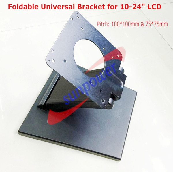 LCD Desktop Standard Stand Bracket for Universal 10~24 inch LCD Monitor 180 Degrees Folded VESA Bracket AIO PC Monitor Bracket