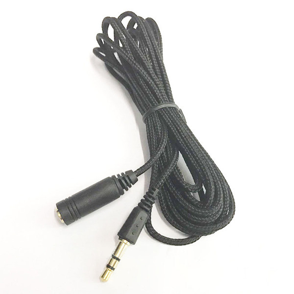 3M 10ft 3.5mm Earphone Extension Cable Braided Cloth Female to Male F/M Headphone Stereo Audio Extension Cable Cord Adapter Cables leads