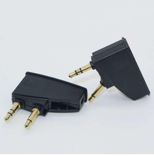 Headphone Airline Adapter Connector 3.5mm to 2 x 3.5 mm Stereo Ear Headset Headphone Audio Adapter Connector Jack Aircraft Airplane OTH834