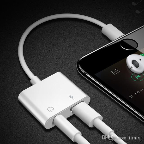 2-In-1 3.5mm For lightning to Audio Charging Adapter and Lightning to 3.5 mm Headphone Aux Jack Adapter for iPhone