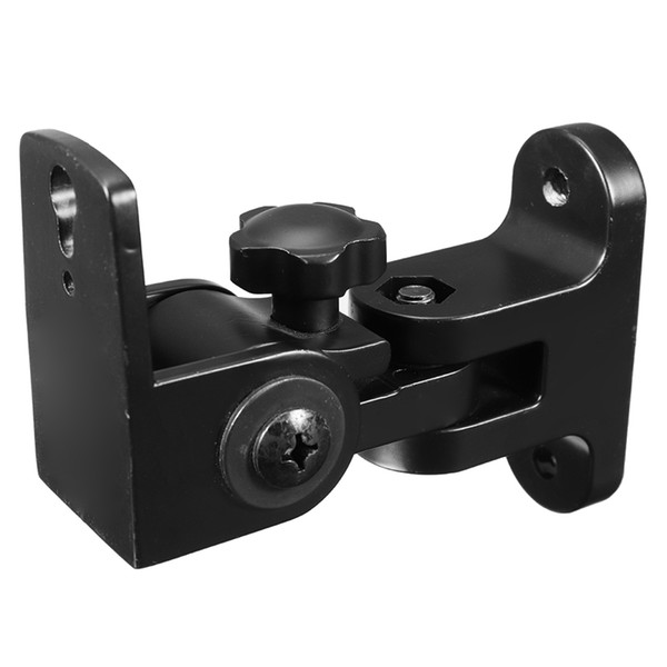 KINCO 1 PC Aluminium Alloy Speaker Wall Mount Bracket Black Speaker Holder 180 Degree Rotation For KTV Studio