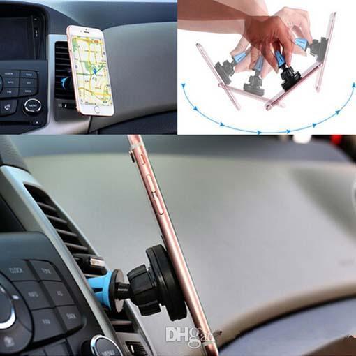 Car Mount, Air Vent Magnetic Universal Car Mount Phone Holder for iPhone 6/6s, One Step Mounting ,Reinforced Magnet, Easier Safer Driving