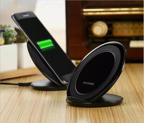 Universal S7 Wireless Charger Vertical Charging Pad Cell phone charger qi mobile digital dock For Samsung Galaxy Note5 S6 Edge Plus S7 EDGE