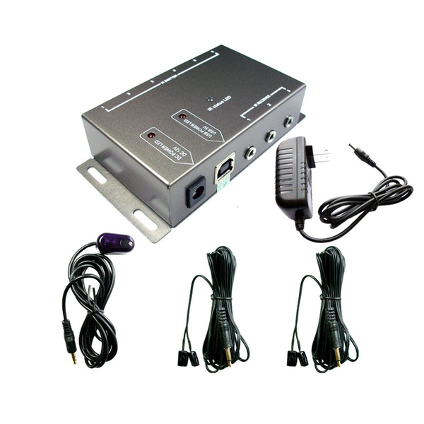 BD104 IR Repeater Kit, Infrared Remote Control Extender IR Kit Blaster System 1 Reciver 4 Emitter