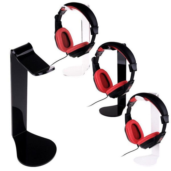 New Durable L-shape Design Professional Headset Stand Holder Headphone Rack Acrylic for Most Headset