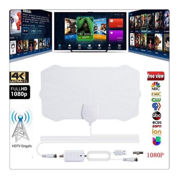 EastVita 200 Mile Range Antenna TV Digital HD Skywire 4K Antena Digital Indoor HDTV 1080P TV Antenna with Signal Amplifier Free Shipping