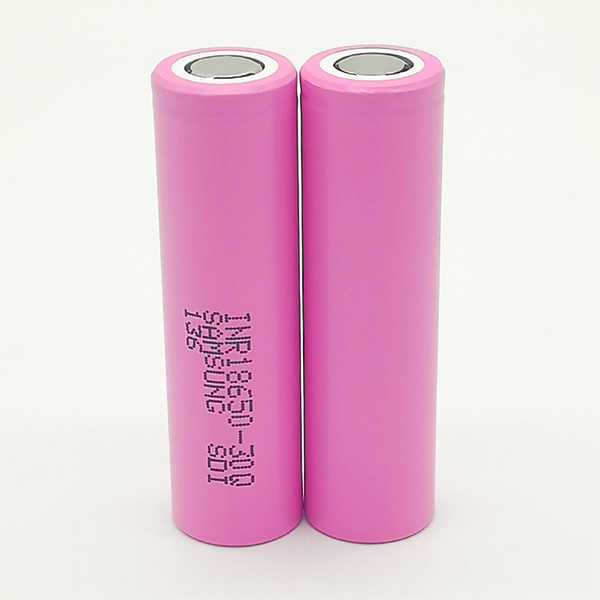 30Q 18650 Battery 2500MAH Rechargeable Lithuim Batteries PK fedex ups free shipping for ecig mod