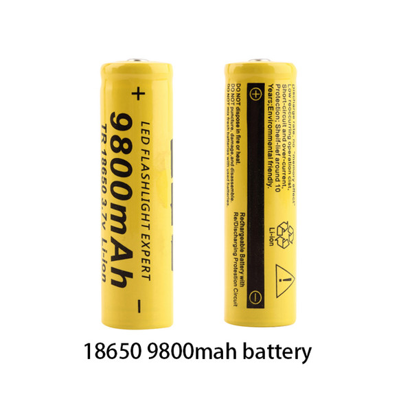 10pcs New Original 18650 battery 3.7 v 9800mah Lithium Rechargeable Battery For SKOANBE Flashlight batteries vtc5 battery