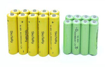 10 pcs AA 2800 mAh 1.2 V Ni-MH Rechargeable Batteries + 10 pcs AAA 1800 mAh 1.2 V Rechargeable Batteries