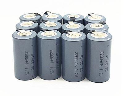 12pcs vtc5 25r SC 3200mah SC 1.2V high quality Ni-CD Battery Sub C SC 22420 with an Extension Cord Processed into Tools Battery Pack