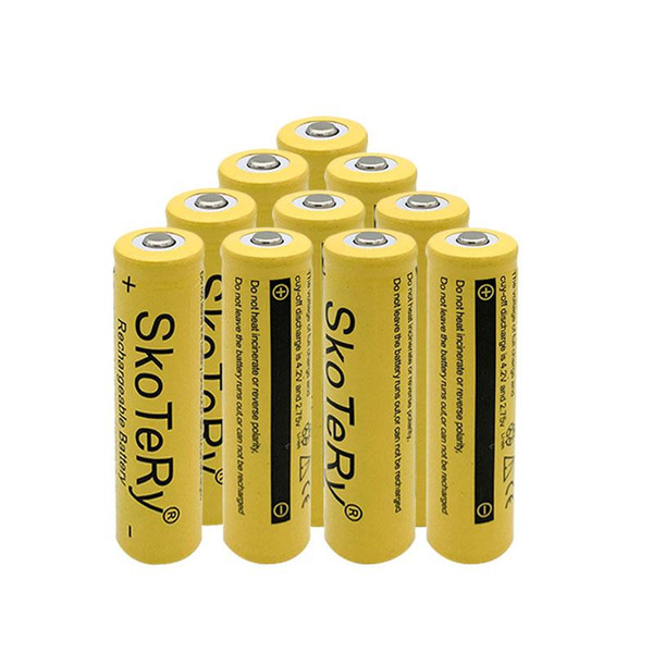 100% New Original 18650 battery 3.7 v 9800mah Lithium Rechargeable Battery For SKOANBE Flashlight batteries vtc5 battery