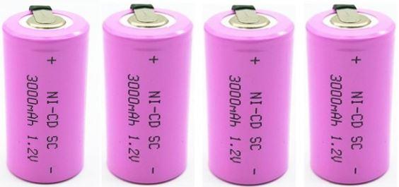 10pcs vtc5 25r sc battery 3000mah 1.2V high quality Ni-CD Battery Sub C SC 22420 with an Extension Cord Processed into Tools Battery Pack