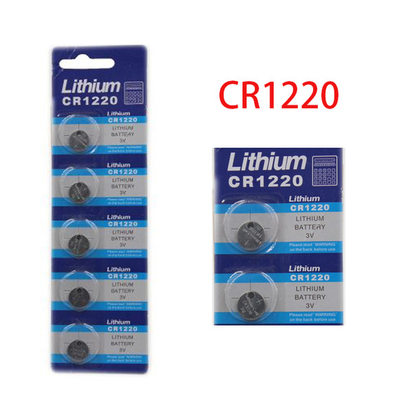 100pcs/20card 3V Battery Lithium CR1220 DL1220 LM1220 ECR1220 1220 Button Coin Cell Batteries For Watch Electronic Toy Remote