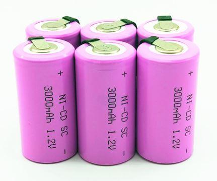 12pcs vtc5 25r sc battery 3000mah 1.2V high quality Ni-CD Battery Sub C SC 22420 with an Extension Cord Processed into Tools Battery Pack