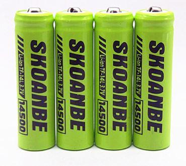 100% High Quality SKOANBE 100PCS HG2 25r vtc5 14500 battery 3.7v lithium ion rechargeable battery flashlight and mouse