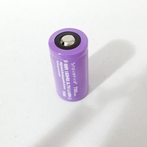 100% High Quality battery stovefire IMR 16340 700mAh 10A 3.7V Rechargable Lithium Batteries., Can be used for 60W e-cigarettes,