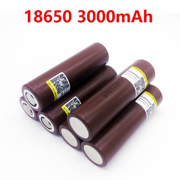 6pcs/lot liitokala Lii-30A HG2 18650 3000 mAh rechargeable batteries of high discharge, large current 30A