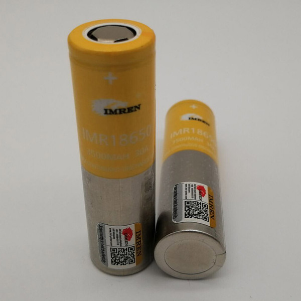 100% High Quality IMR 18650 Battery 3500mAh 3.7V 30A 18650 Batteries Rechargable Lithium Batteries Fedex Free Shipping