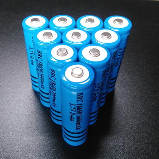 High Quality Rechargeable 18650 Battery 3000mAh 3.7v BRC Li-ion Battery for Flashlight Torch Laser