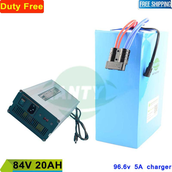 84v Battery 20ah 2500w Electric Bike Battery 84v Built in 30A BMS with 96.6v 5A charger Lithium ion Battery 84v Free Shipping