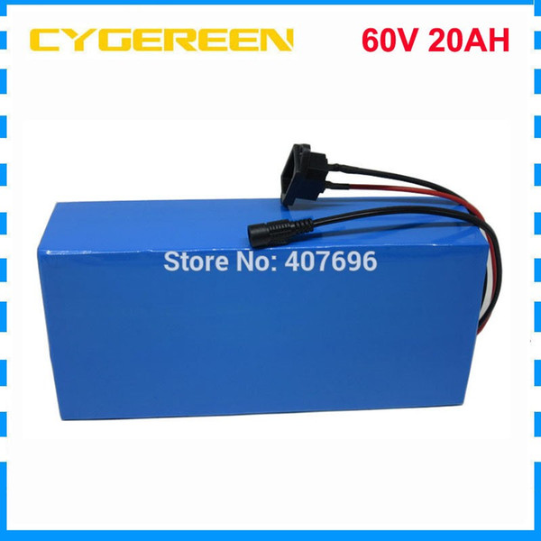 60V 20AH lithium ion ebike battery pack 60V 1500W Electric bicycle Battery 60V 20AH Scooter Battery with 30A BMS 2A Charger