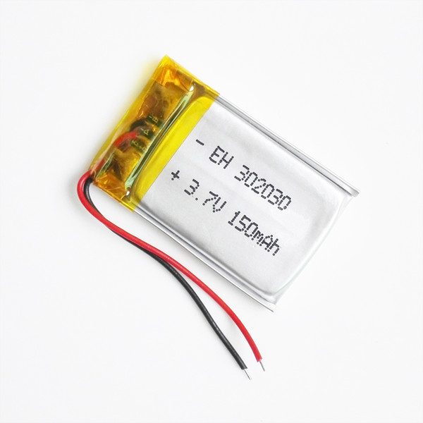 3.7v 150mAh LiPo Li-polymer Rechargeable Battery with Protect borad power For mini speaker Mp3 bluetooth Recorder headphone headset 302030