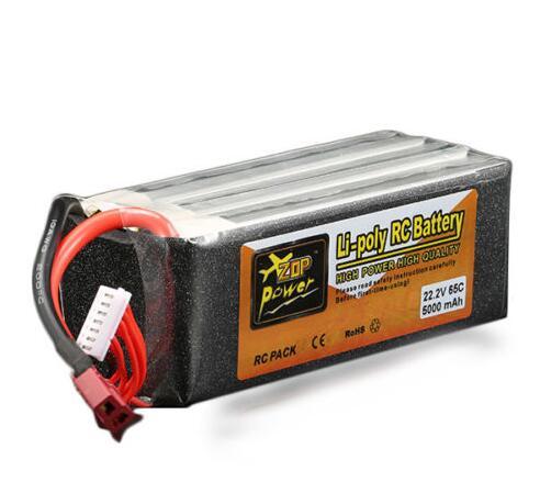 ZOP Power 22.2V 5000mAh 6S 65C Lipo Battery T Plug