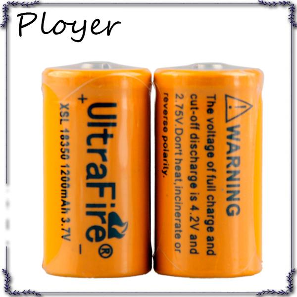 Ultrafire 18350 1200mAh 3.7V-4.2V Li-ion Rechargeable High Drain lithium battery VS 26650 VTC5 Battery