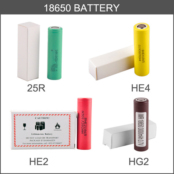 18650 battery HG2 3000MAH HE4 HE2 2500mAh Max 35A High Drain INR18650 25R VTC4 VTC5 VTC6 30Q Lithium Battery fit E cig kit