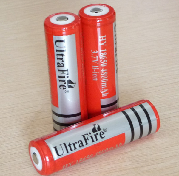 Wholesale 18650 Rechargeable Lithium Li-ion Battery ultrafire 18650 battery free shipping