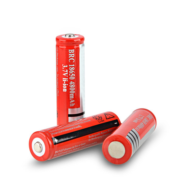 18650 rechargeable batteries 3.7v 4800 mAh Lithium li-ion battery for led Flashlight batery Free shipping