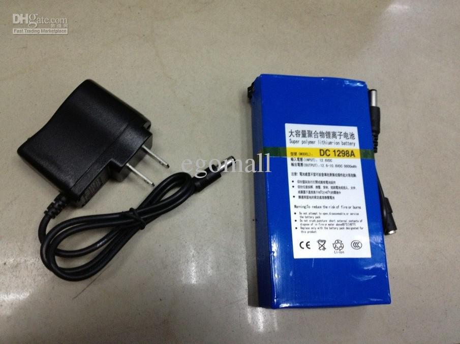 12V Rechargeable Li-on Battery 9800mAH Portable 4 CCTV Long time working H351