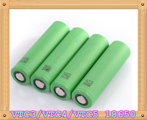 VTC3 VTC4 VTC5 18650 battery 1600mah 2100mah 2600mah VTC lithium 18650 battery 3.7V 30A fit for ecig flip v3,smok magneto,apollo,knight mod