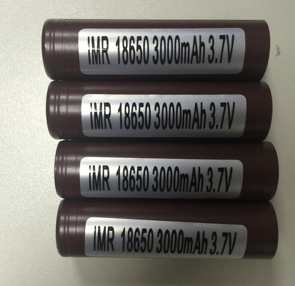 100% High quality 18650 HG2 3000mAh Capacity 5C 20A High Drain Batteries Rechargable Lithium Battery HG2 For mods Electonic Cigarette