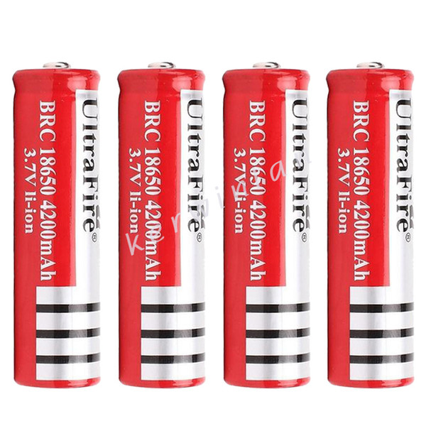 New Version 18650 4200mah Rechargeable Lithium Li-ion Battery for Electronic Cigarette LED Camera Laser Flashlight e-cig