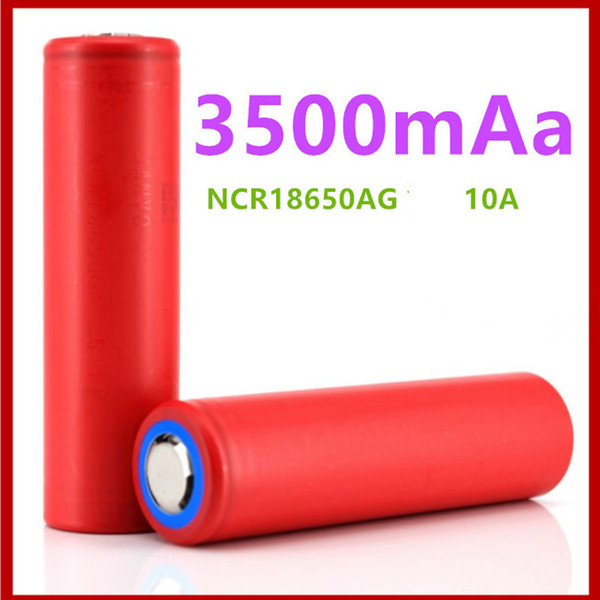 Original 18650 Battery 3500MAH 10A Sanyo NCR18650GA Discharger Lithium Rechargeable Battery For Sony VTC6 5 Samsung 25R 30Q 3400MAH Battery