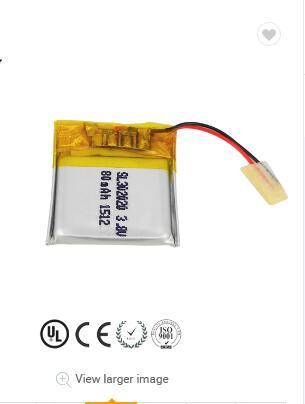 2019 newest small lithium battery rechargeable polymer battery 3.7v 80mah 302020 use in Various electronic products