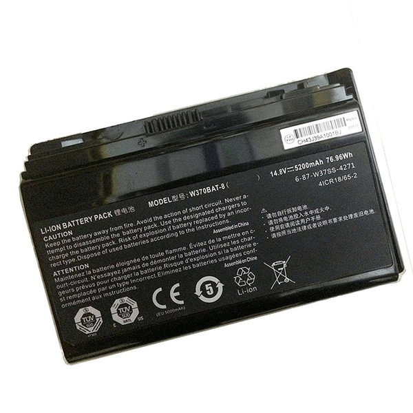 W370BAT-8 Laptop Battery For Clevo W350ET W350ETQ W37ET Sager NP6350 NP6370 Schenker Xmg A522 A722 6-87-W370S-4271