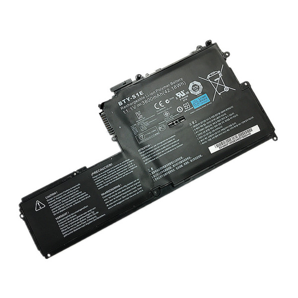 11.1V 42.18Wh Original BTY-S1E Laptop Battery For MSI Slider S20 Tablet PC BT3105-B