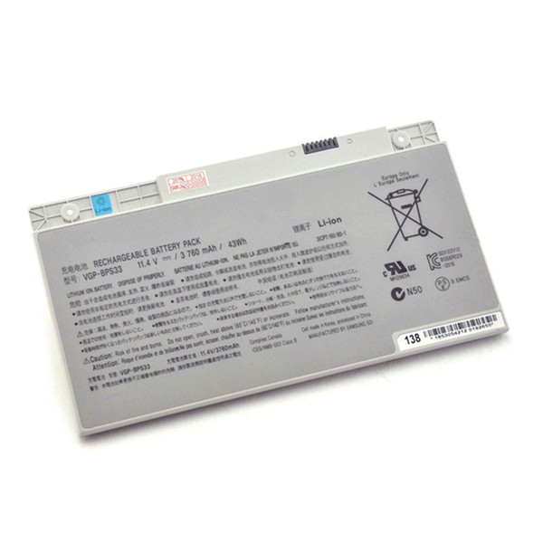 11.4V 43wh Original Laptop Battery VGP-BPS33 BPS33 For Sony SVT-14 SVT-15 T14 T15 Touchscreen Ultrabooks VGPBPS33