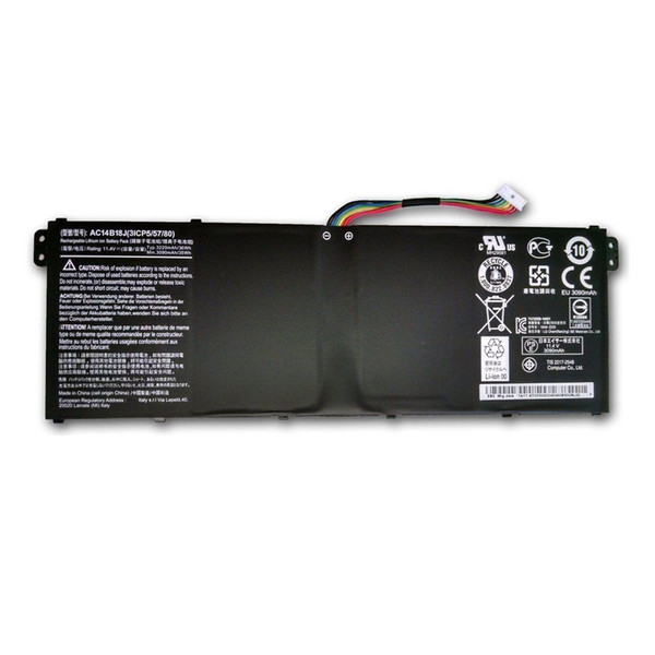 11.4V 36wh AC14B18J AC14B13J Laptop Battery For Acer Aspire ES1-511 ES1-512 V3-111 V3-111P V3-37 11 CB3-111 13 CB5-311