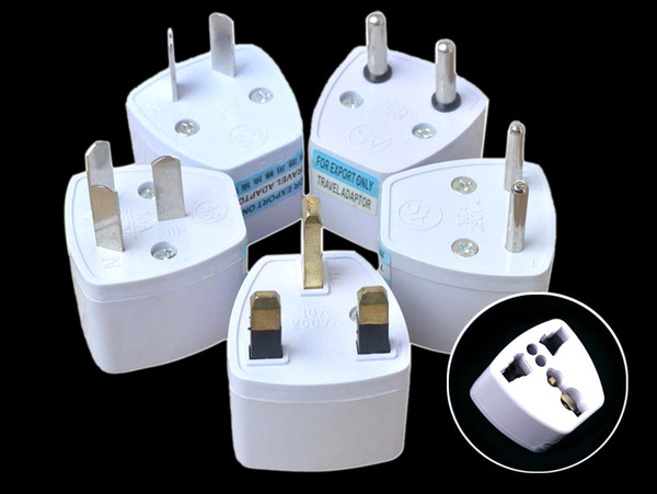 3 Pin AC Power Plug Adaptor Connector Universal Travel Adapter AU US EU to UK Adapter Converter