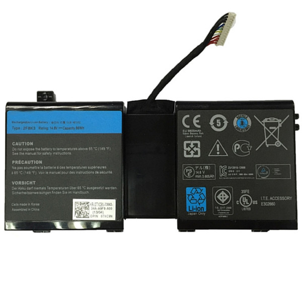 14.8V 86Wh 2F8K3 0KJ2PX G33TT 02F8K3 KJ2PX Laptop Battery For Dell Alienware 17 17X 18 18X M18X M17X ALW18D-1788 Tablet